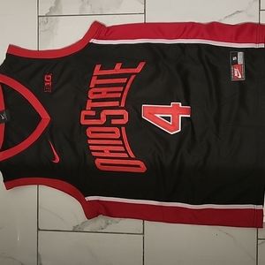 Black Nike Ohio State Buckeyes Basketball Stitched Jersey